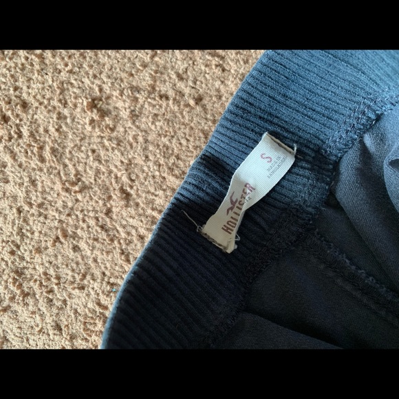 Vintage Hollister Navy Blue Chino Jogger Pants Bottoms Khaki Style Cuffed - Picture 4 of 7